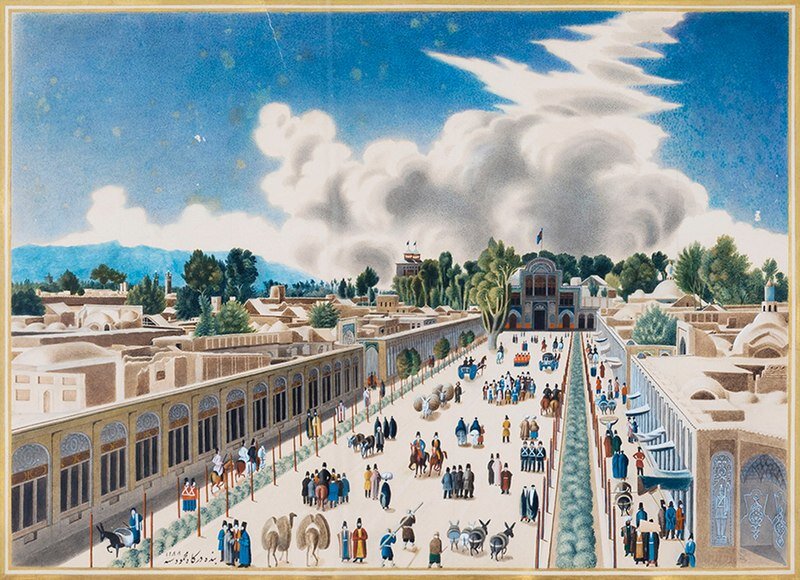 نقاش بناهای دوران قاجار که بود؟ | باب‌همایون ۱۵۰سال پیش را ببینید