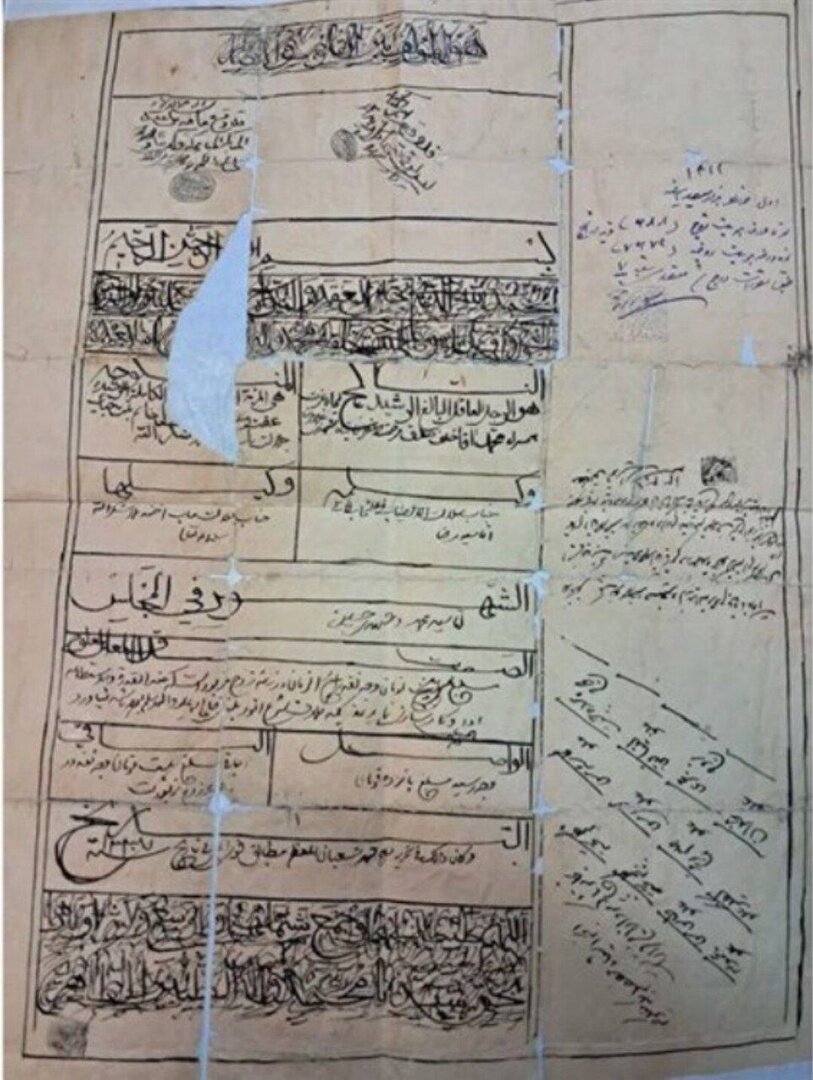 ۲۵ تک تومانی مهریه دوره قاجار + عکس ؛ قباله ازدواج ۱۰۹ساله را ببینید